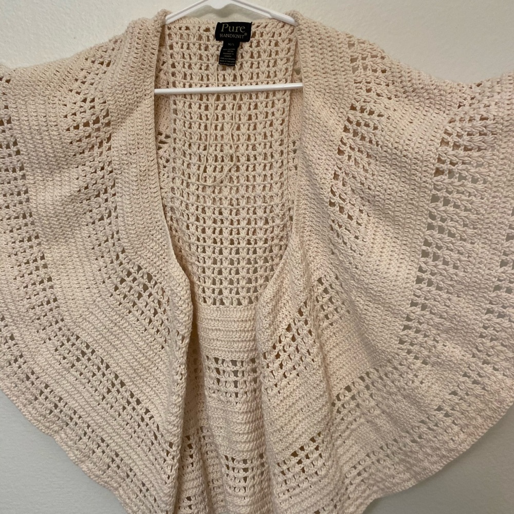 Pure hand knit cardigane